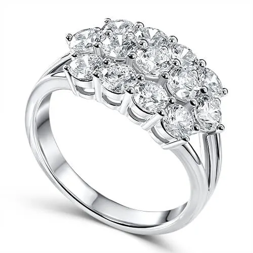 White Gold Diamond Jewelry Photo Retouching Service