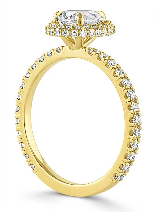 Grown Diamond Floating Halo Jewelry